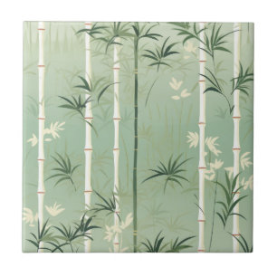 Carreau Fleur de bambou sereine asiatique  (2)