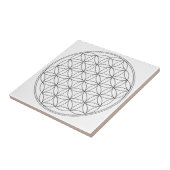 Carreau Fleur de blanc de la vie (Côté)