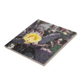 Carreau Fleur de cactus jaune (Côté)