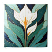 Carreau Fleur de calla Art déco (Devant)