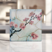 Carreau Fleur de cerisier japonaise Kintsugi