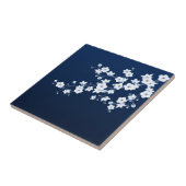 Carreau Fleur de cerisier Navy Blue Blanc (Côté)