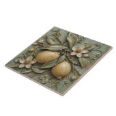 Carreau Fleur de citron rustique Citrus Faux Relief (Côté)