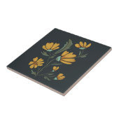 Carreau Fleur de Cosmos Jaune Beauté simple (Côté)