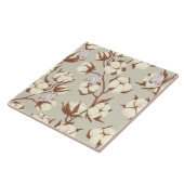 Carreau Fleur de coton Pastel et papillons Botanique (Côté)