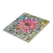 CARREAU FLEUR DE DAHLIA (Côté)