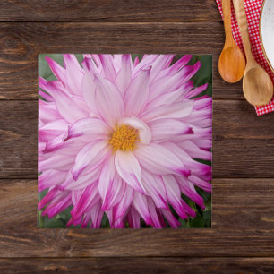 Carreau Fleur de Dahlia rose