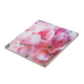 Carreau Fleur de géranium rose (Côté)