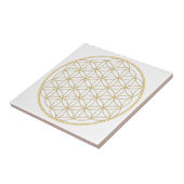 Carreau Fleur de ligne d'or de la vie (Côté)