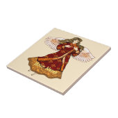 Carreau Fleur de lis ange chrétien (Côté)