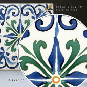 Carreau Fleur-de-Lis Classique Traditionnel