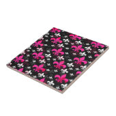 Carreau Fleur De Lis Jaune Surface Motif Design (Côté)