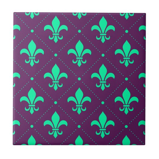 Carreau Fleur de Lis Motif (Devant)
