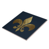 Carreau Fleur de Lis Royale en Or (Côté)