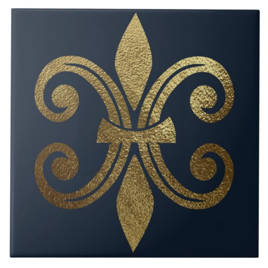 Carreau Fleur de Lis Royale Or (Devant)