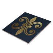 Carreau Fleur de Lis Royale Or (Côté)