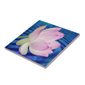 Carreau Fleur de Lotus délicate et sens (Côté)