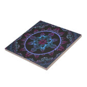 Carreau Fleur de nuit Mandala (Côté)