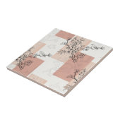 Carreau Fleur de Oiseau Vintage Rayure Toile (4) (Côté)
