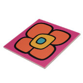 Carreau Fleur de printemps rétro (Côté)