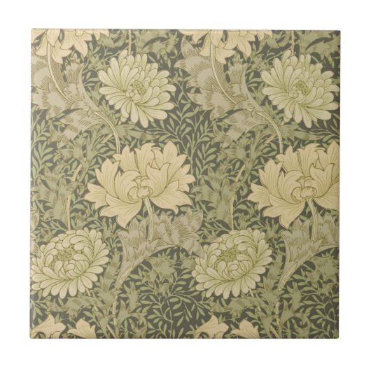 Carreau Fleur de Sauge Chrysanthème de William Morris (Devant)