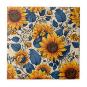 Carreau Fleur de soleil rayonnante : Infuse ton espace (Devant)