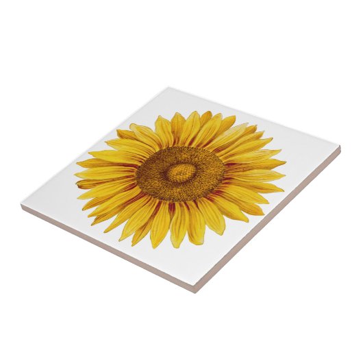Carreau Fleur de tournesol Vintage (Côté)
