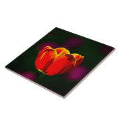 Carreau Fleur de tulipe rouge (Côté)
