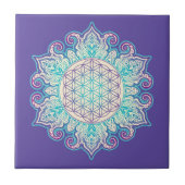 Carreau Fleur de Vie - Mandala Indien 2 (Devant)