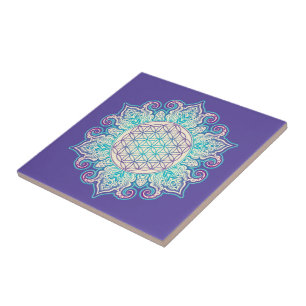 Carreau Fleur de Vie - Mandala Indien 2