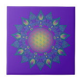 Carreau Fleur De Vie - Mandala Indien 3 (Devant)