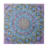 Carreau Fleur de Vie - Mandala Style Inde 2 (Devant)