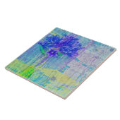 Carreau Fleur de violet bleu (Côté)