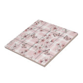 Carreau Fleur d'Élégant Papillon (2) (Côté)