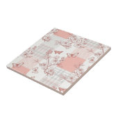 Carreau Fleur d'Élégant Papillon (9) (Côté)