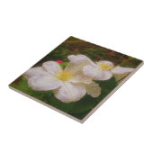 Carreau Fleur délicate de Clematis blanc (Côté)