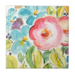 Carreau Fleur délice II<br><div class="desc">Flower Delft II par Julia Minasian</div>