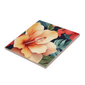 Carreau Fleur d'Hibiscus Floral hawaïen (Côté)