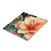 Carreau Fleur d'Hibiscus Floral hawaïen (Côté)