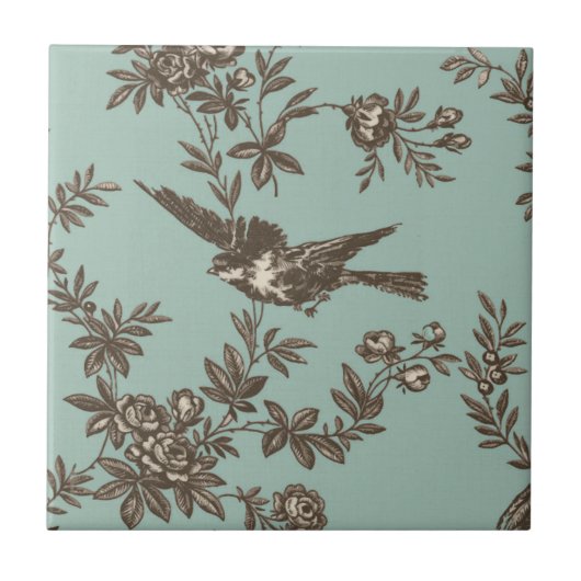 Carreau Fleur d'oiseau toile (Devant)