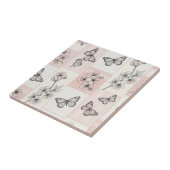 Carreau Fleur Élégante de Papillon (5) (Côté)