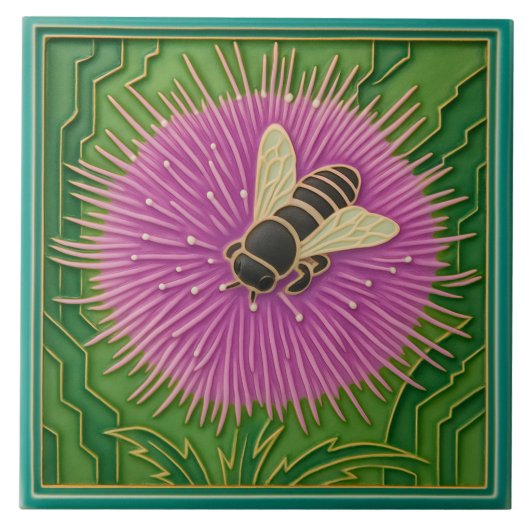 Carreau Fleur Et Abeille (Devant)