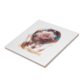 Carreau Fleur Ethérée : Joyau d'Enchantement (Côté)