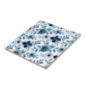 Carreau Fleur florale (4,25 x 4,25) fleurs d'été bleues (Côté)