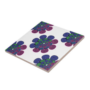 Carreau Fleur fractale
