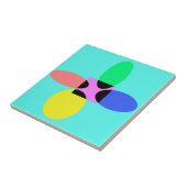 Carreau Fleur futuriste (Côté)