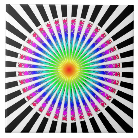 Carreau Fleur hypnotique (Devant)