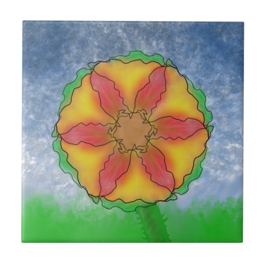 Carreau Fleur impeccable (Devant)