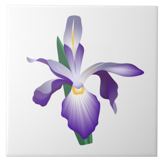 Carreau Fleur Iris (Devant)
