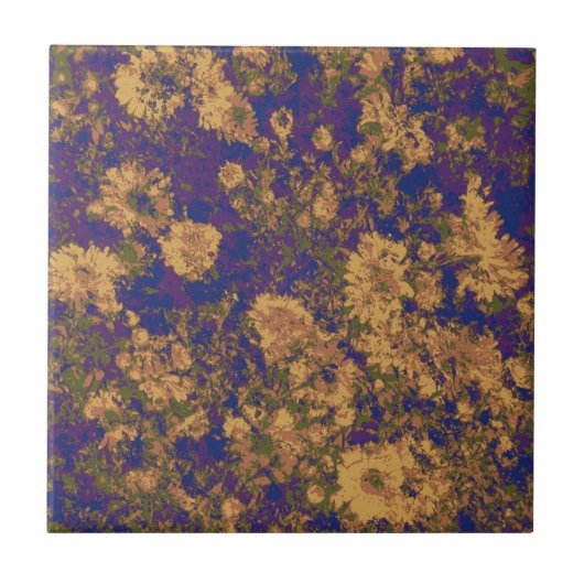 Carreau Fleur jaune (Devant)